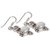 Silverwala Cubic Zirconia, Pearl Silver Dangle Earring (TRS3648B)