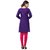 Valas Womens Cotton Printed Purple Long Kurti (VAASRMT3991)