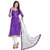 Parisha Purple Chanderi Embroidered Salwar Suit Dress Material (Unstitched)