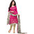 Parisha Pink Chanderi Embroidered Salwar Suit Dress Material (Unstitched)