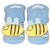 Wonderkids Bee Socks Booties 0 - 6 Months