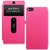 Heartly Goldsand Sparkle Luxury Pu Leather Window Flip Stand Back Case Cover For Lenovo A6000 A6000+ Dual Sim - Cute Pink