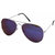 Derry Sunglasses in Aviator Style in Royal Blue Shade in Mercury With Mirror Lens DERY012