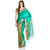 Parchayee Green Silk Striped Saree With Blouse