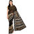 Parchayee Black Cotton Printed Saree With Blouse