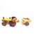 Desi Karigar beautiful wooden Tractor Trolley Moving Toy