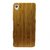 Heartly Handmade Natural Wooden Bamboo Hard Armor Hybrid Bumper Best Back Case Cover For Sony Xperia Z3 - Light Brown