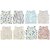 (SUMMER SPECIAL) Firststep new born baby cotton jhabla set pack of 8 pcs with 8 nappies (Multi 0-3month)