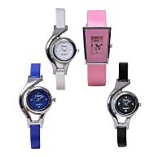 4 combo pack glory watches analog for women