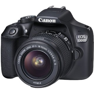 Canon EOS 1300D 18.0 MP DSLR Camera Black 18 55 55 250mm Lens DSLR Cameras