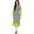 Prakhya Printed Womens Long straight cotton kurta-SW2086GREEN
