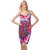 Sexy Backless Style Enthralling Multi Digital Print Summer Wrap Skirt Beach Dress