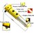 Car 5 in 1 Emergency Security Tool Hammer Light Cutter Flashlight Magnet