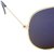Gansta Mh1016 Golden With Blue Purple Mirror Lenses Aviator Sunglasses