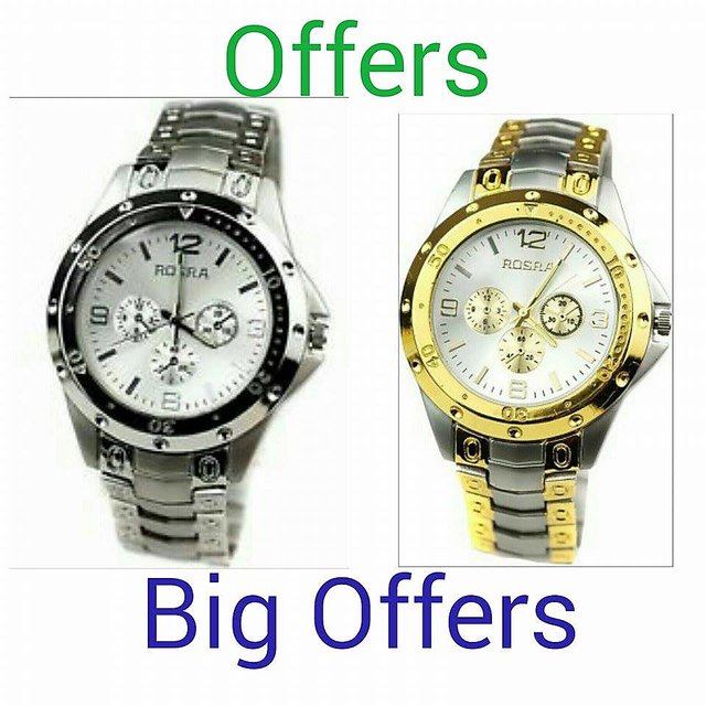 Buy Authentic Rosra Round Dial Silver Metal Strap Mens Quartz Watch Online  @ ₹249 from ShopClues