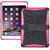 Heartly Flip Kick Stand Spider Hard Dual Rugged Armor Hybrid Bumper Back Case Cover For  Ipad 6 Air 2 Tablet - Cute Pink