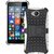 Heartly Flip Kick Stand Spider Hard Dual Rugged Armor Hybrid Bumper Back Case Cover For Microsoft Lumia 650 - Best White
