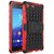 Heartly Flip Kick Stand Spider Hard Dual Rugged Armor Hybrid Bumper Back Case Cover For Sony Xperia M5 E5603 E5606 E5653 - Hot Red
