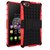 Heartly Flip Kick Stand Spider Hard Dual Rugged Armor Hybrid Bumper Back Case Cover For Zte Nubia Z9 Mini Dual Sim - Hot Red