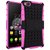 Heartly Flip Kick Stand Spider Hard Dual Rugged Armor Hybrid Bumper Back Case Cover For Zte Nubia Z9 Mini Dual Sim - Cute Pink