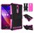 Heartly Flip Kick Stand Spider Hard Dual Rugged Armor Hybrid Bumper Back Case Cover For Asus Zenfone 2 Ze550Ml Ze551Ml - Cute Pink