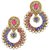 Women Multicolor Jewellry Pearl And Ad Bollywood Designer Diamond Girls Earring Set