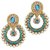 Women Jewellery Kundan Ramleela Pearl  Blue AD Earrings Wedding Jewellry