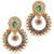 Women Kundan PINKGreen AD, Pearl Ramleela Girles  ladies Earrings Wedding Jewellry