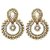 Girls Kundan White AD Pearl Ramleela Earrings Wedding Jewellry for Women