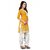 BanoRani Yellow  Cream  Color Chanderi Embroidery Unstitched Patiala Dress Material