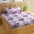 Bedspun 100% Cotton Vevlet Red Floral 1 Double Bedsheet With 2 Pillow Covers