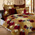 Story@Home Brown and  Pink Setof 2 Double Bedsheet With 4 Pillow Covers