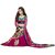 Mansarover Multicolor Georgette Printed Saree With Blouse