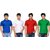 AVE Mens Casual Polo Tshirt Pack Of 4 (AVE-PT-Bl-Wh-Re-Gr-1)