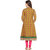 Prakhya Printed Womens Long A-line cotton kurta-SW674YELLOW