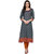 Prakhya Printed Womens Long Straight cotton kurta-SW657ORANGEBLUE
