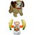 Battery Operated Jumping Puppy Dog  Banana Monkey for kids
