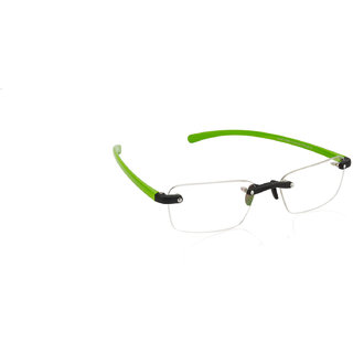 Buy Glitters Black-Green Elegant Rimless frames- G101C1-12 Online ...