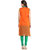 Prakhya Printed Womens Long Straight cotton kurta-SW646ORANGE