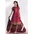 Praakritik-Ruby Kurta,Pyramid Border-Salwar Kameez Dress Material-100%Cotton