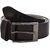 Fashno Mens Leather Belt ( - BRN- 06, Brown, Free-Size)