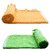 Bpitch Cotton White,Green,Orange Bath Towels (47X24 Inch) Combo Of 2