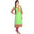 Prakhya Embroidered Womens Long Straight cotton kurta-SW623GREEN