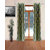 Homefab India Set of 2 Beautiful Green Waves Long Door Curtains