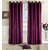 Homefab India Set of 2 Plain Wine Window Curtains