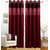 Homefab India Set of 2 Polyester Maroon Window Curtains