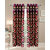 Homefab India Set of 2 Designer Leaf Maroon Door curtains