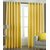 Homefab India Set of 2 Royal Silky Yellow Window Curtains