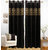 Homefab India Set of 2 Polyester Coffee Long Door Curtains