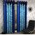 Homefab India Set of 2 Designer Blue Window Curtains